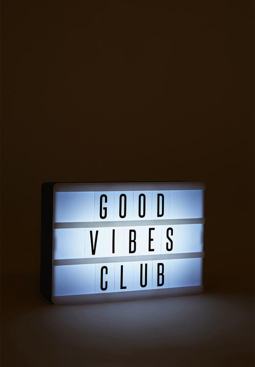 Typo - Micro light box - denim blue rectangle