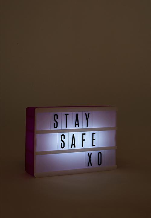 Typo - Micro light box - magenta rectangle