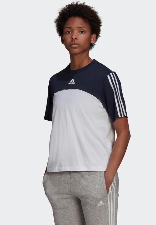 adidas Performance - Cbt perfomance short sleeve tee - navy & white 