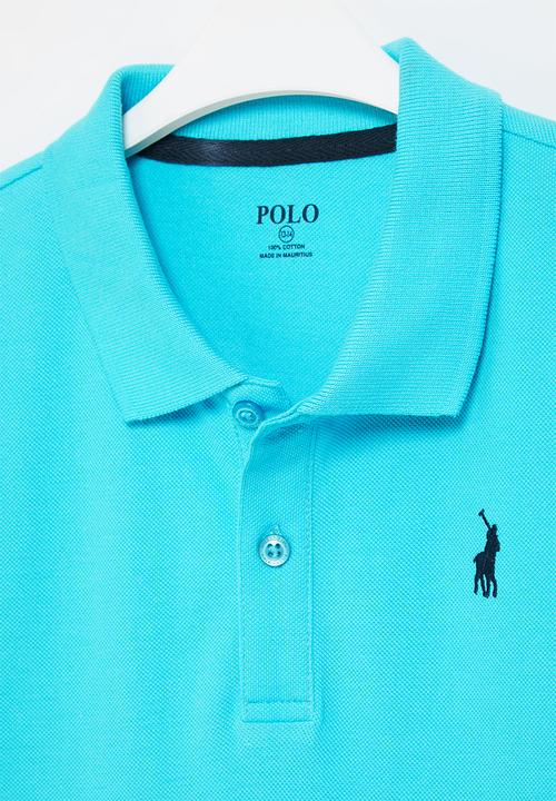 POLO - Boys austin short sleeve golfer - turquoise