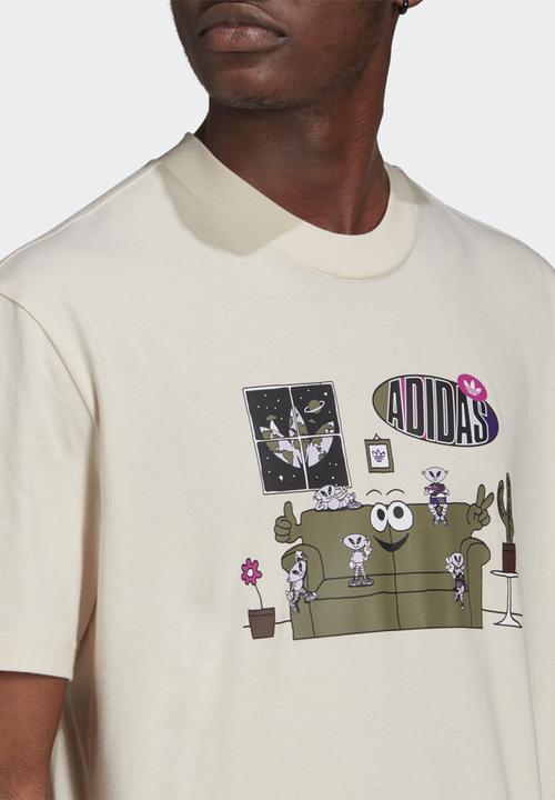 adidas Originals - Trefoil ' area 33' Tee  - beige 