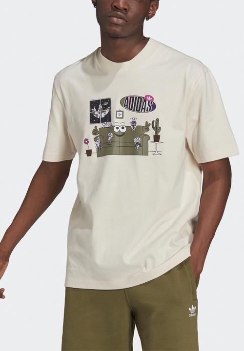adidas Originals - Trefoil ' area 33' Tee  - beige 