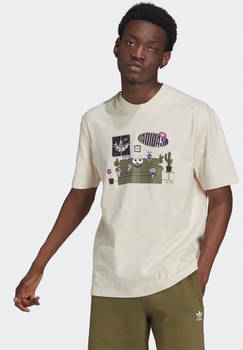 adidas Originals - Trefoil ' area 33' Tee  - beige 