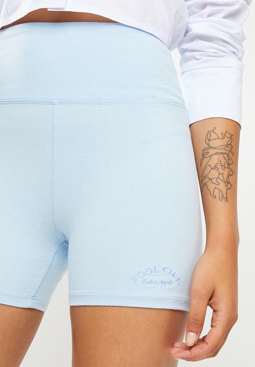 Factorie - Cheeky high waisted printed bike short - skyway/pool club
