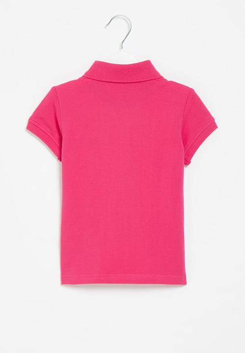 POLO - Girls nina short sleeve golfer - pink