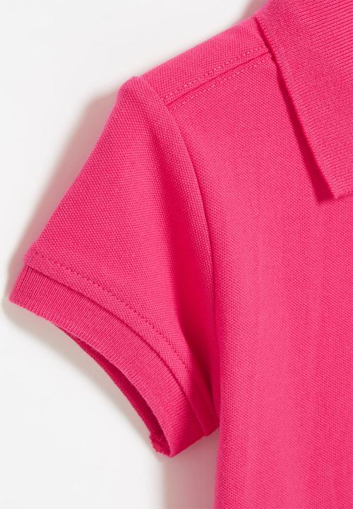 POLO - Girls nina short sleeve golfer - pink