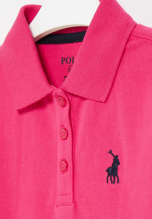 POLO - Girls nina short sleeve golfer - pink