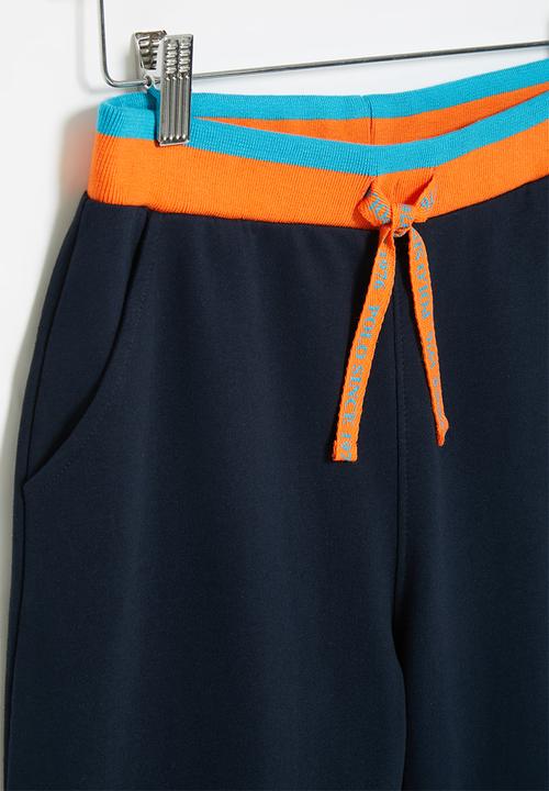 POLO - Boys kai printed short - navy