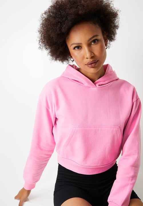 Blake - Cropped hoodie - pink