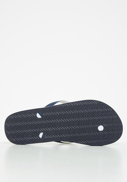 Aca Joe - Print slip-slops - cork/navy