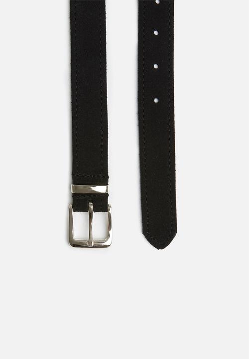 Superbalist - Aidan suede belt - black
