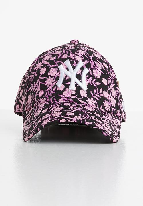 New Era - Female wmns floral 9forty - black & pink