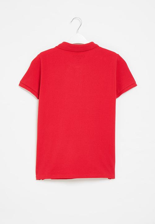 GUESS - Core embroieder golfer - red