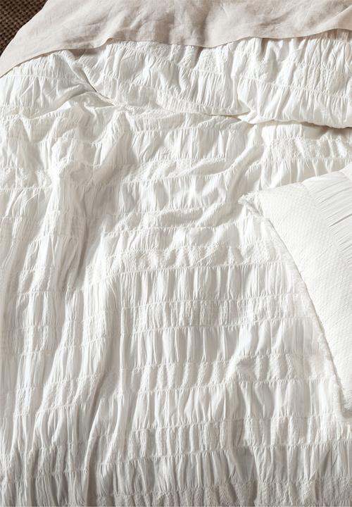 Linen House - Shrimpton duvet cover set - white