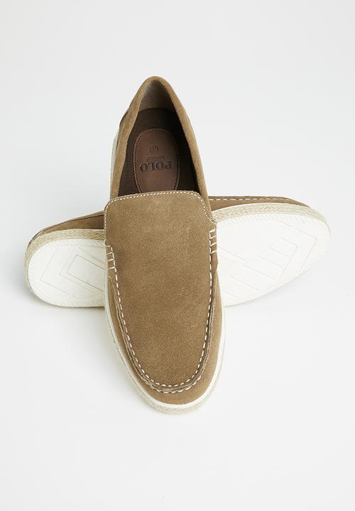 POLO - Damian suede espadrille - tan