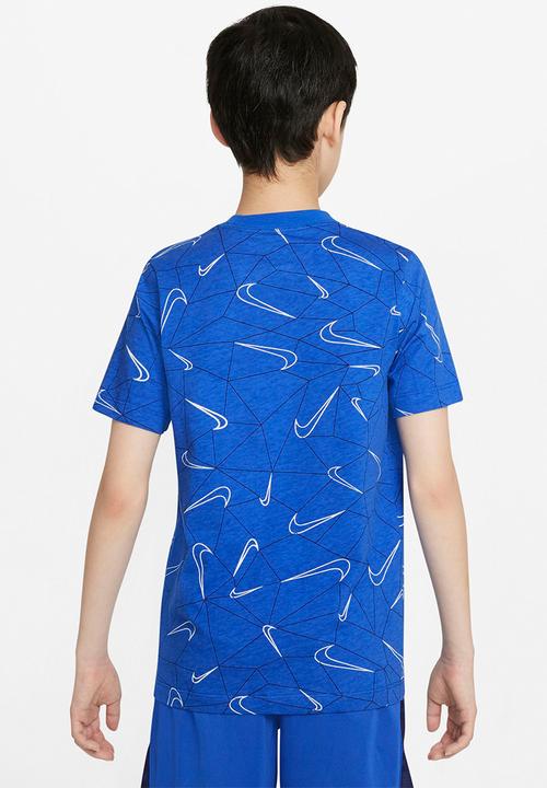 Nike - B nsw tee wz aop - blue