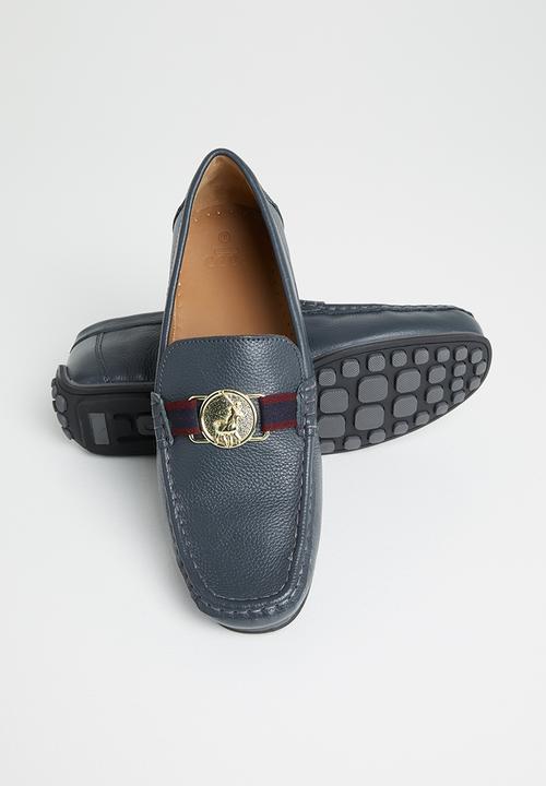 POLO - Devin leather moccassin - blue 