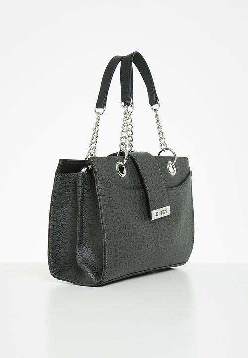 GUESS - Clanton satchel - coal