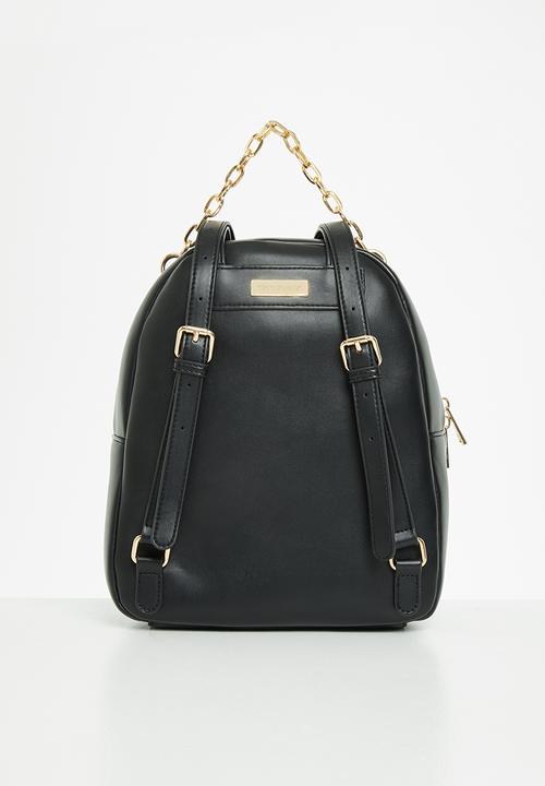SISSY BOY - Diamante quilted backpack - black