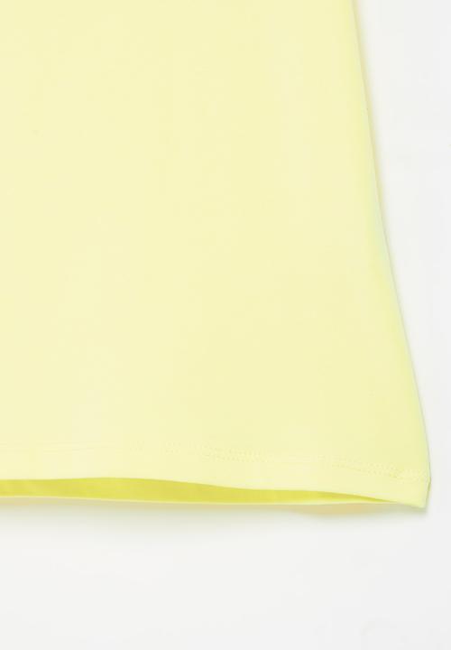 SISSY BOY - Pima flutter sleeve top - pale yellow