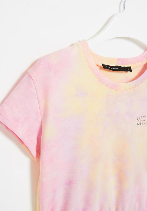 SISSY BOY - Flat out beautiful tie dye top -pink & orange 