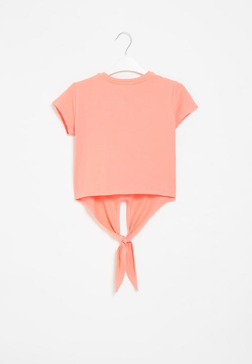 SISSY BOY - Corrie loose tie top - light coral