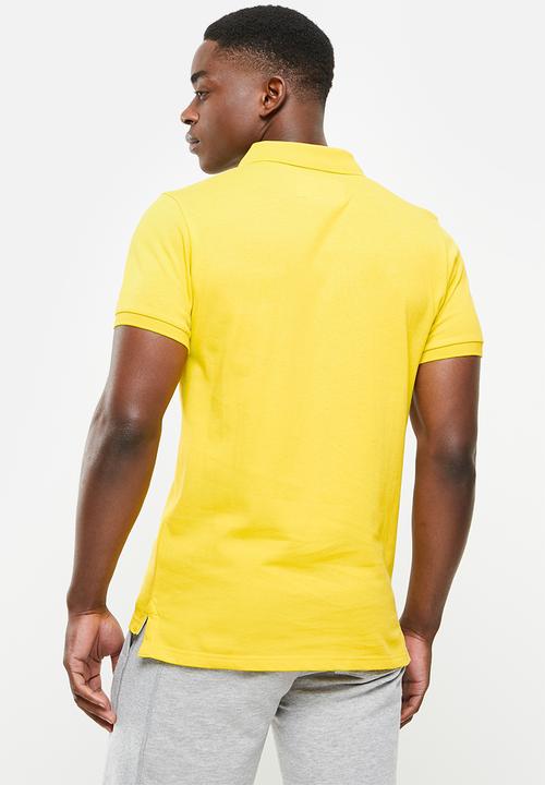 Aca Joe - Monogram emb double knit golfer - yellow