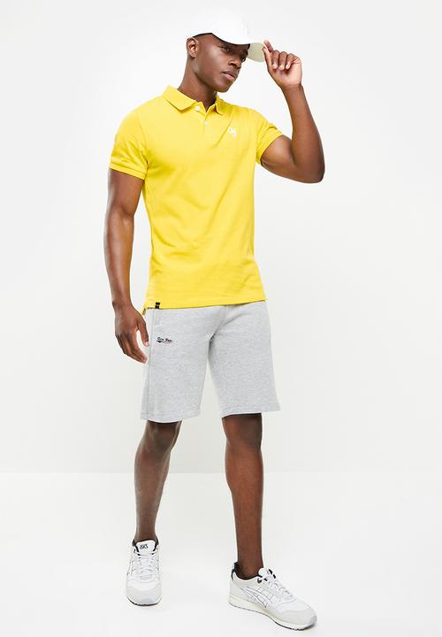 Aca Joe - Unbrushed fleece elasticated shorts - grey
