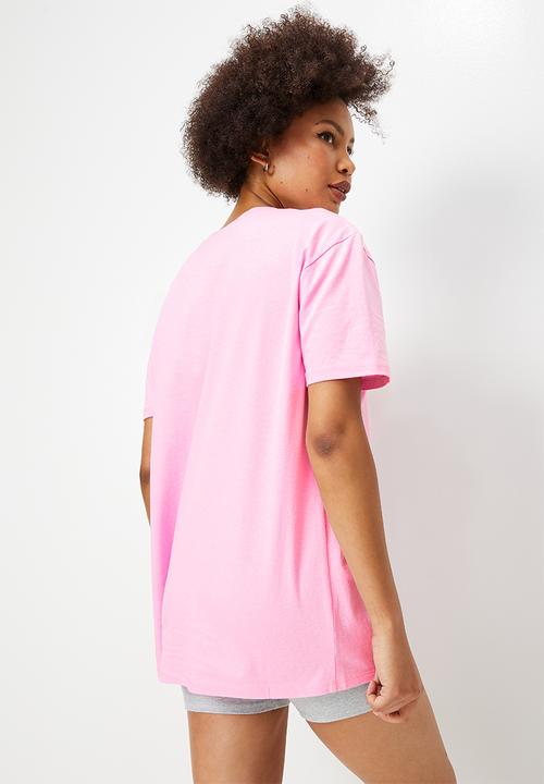 Blake - Oversized tee with print - pink