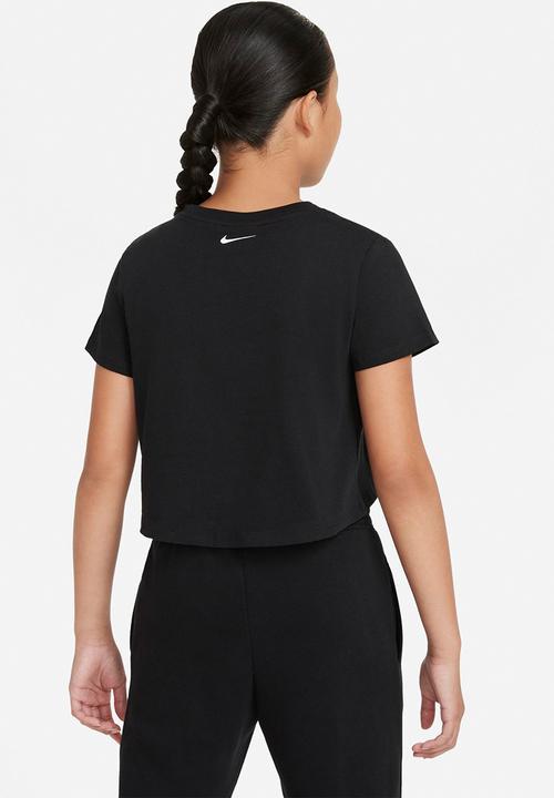 Nike - G nsw short sleeve crop tee - black