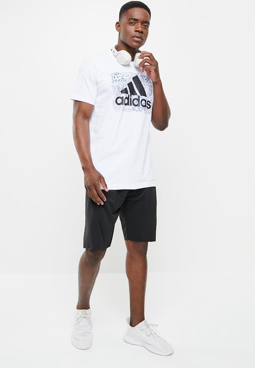 adidas Performance - Adidas M tee - white/black