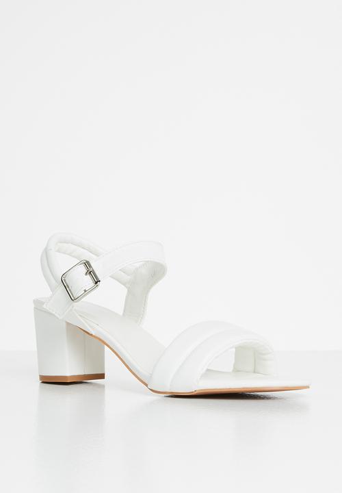 edit - Lark block heel - white