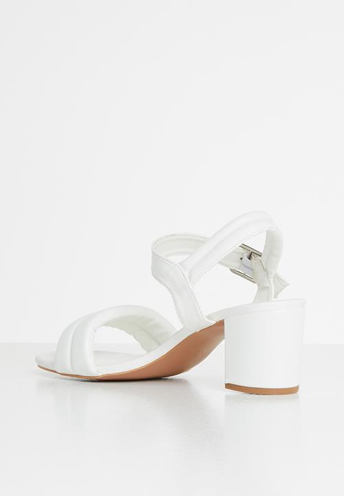 edit - Lark block heel - white