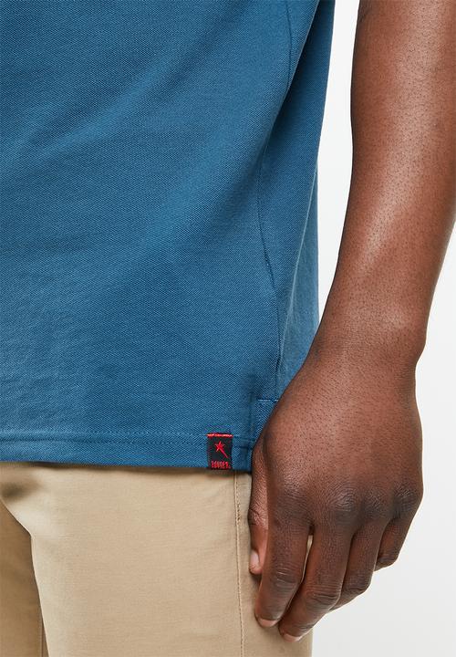 SOVIET - M cordova short sleeve pique golfer  - teal
