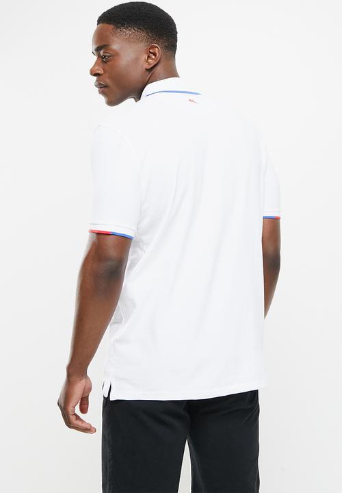 SOVIET - M cordova short sleeve pique golfer  - white