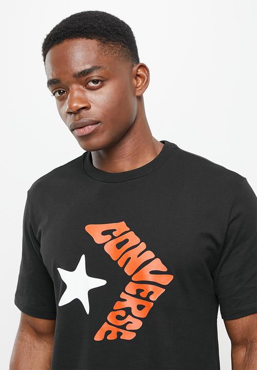 Converse - Bubble chevron tee - black
