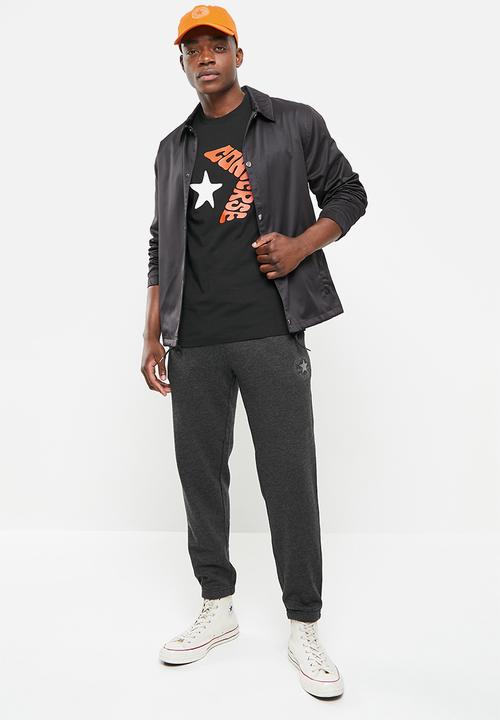Converse - Bubble chevron tee - black