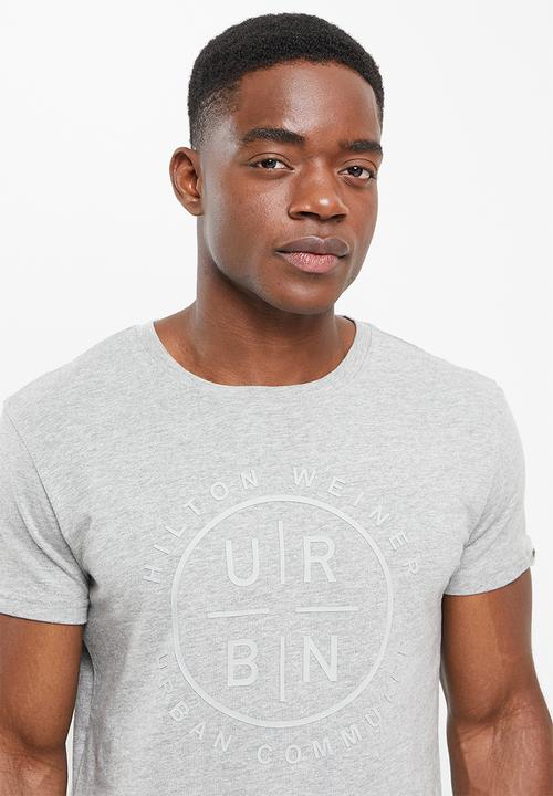 urban° - Urban printed short sleeve tee - grey