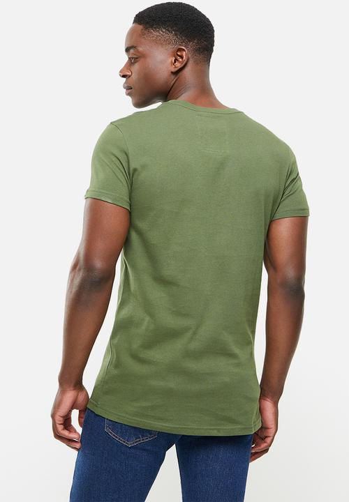 urban° - Urban printed short sleeve tee - olive