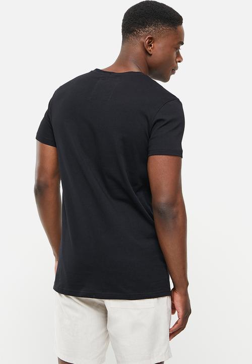 urban° - Urban printed short sleeve t-shirt - black