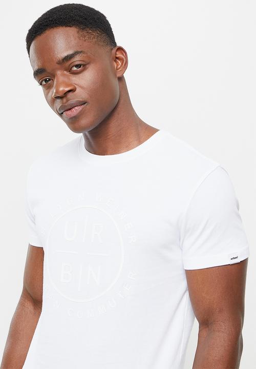 urban° - Urban printed short sleeve tee - white