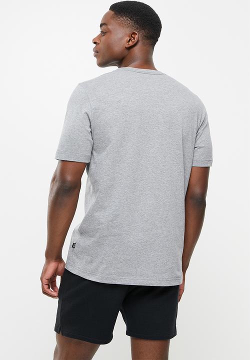 PUMA - Ess+ embroidery logo tee m - medium gray heather