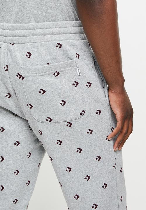 Converse - Star chevron print joggers - vintage grey heather