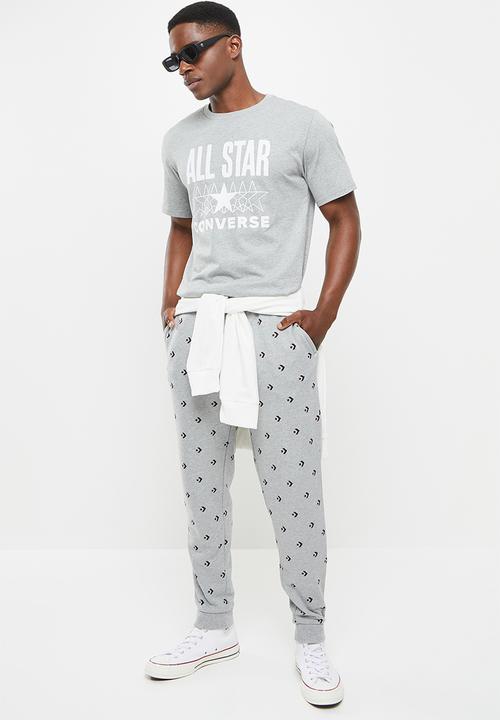 Converse - Star chevron print joggers - vintage grey heather