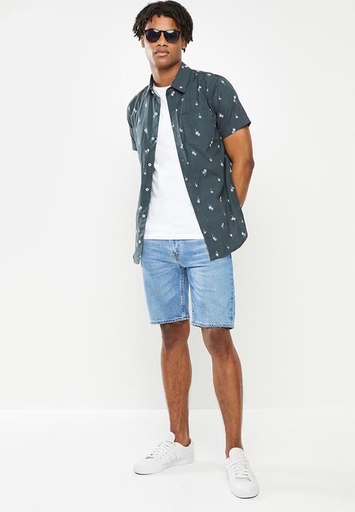 Rip Curl - Paradise palmz short sleeve shirt - navy