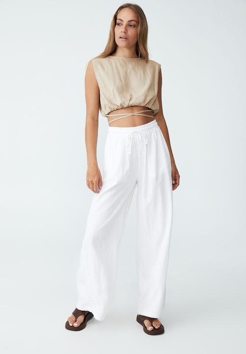 Cotton On - Tie up blouse - warm sand