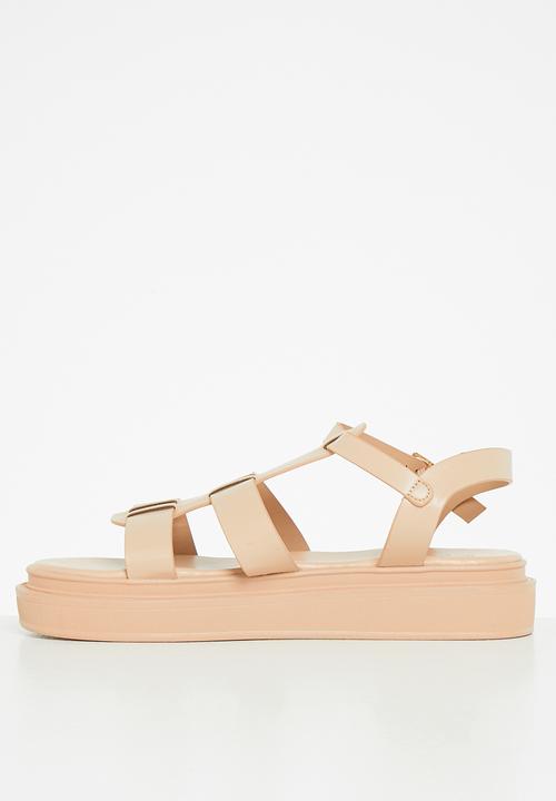 Jada - Caged chunky sandal - blush