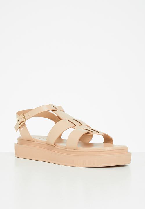 Jada - Caged chunky sandal - blush
