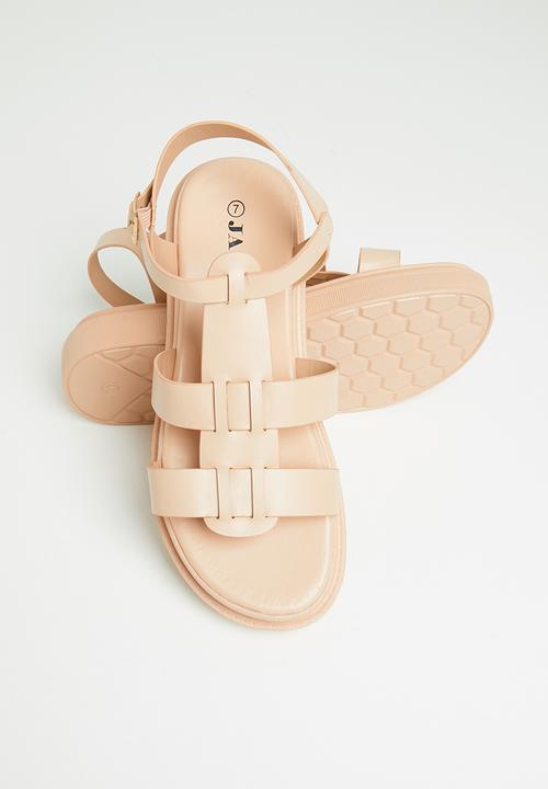 Jada - Caged chunky sandal - blush
