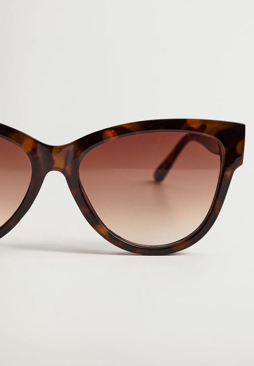 MANGO - Acetate frame sunglasses - brown